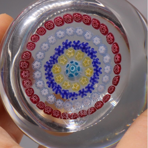 115 - C20th Baccarat millefiori glass paperweight, D6cm