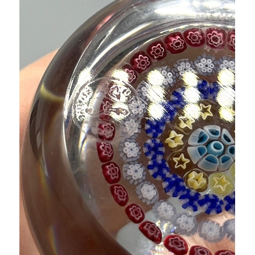 115 - C20th Baccarat millefiori glass paperweight, D6cm