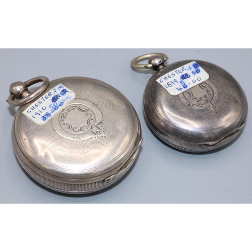 228 - J. G. Graves Sheffield - The Express English Lever silver open face key wound and set pocket watch, ... 