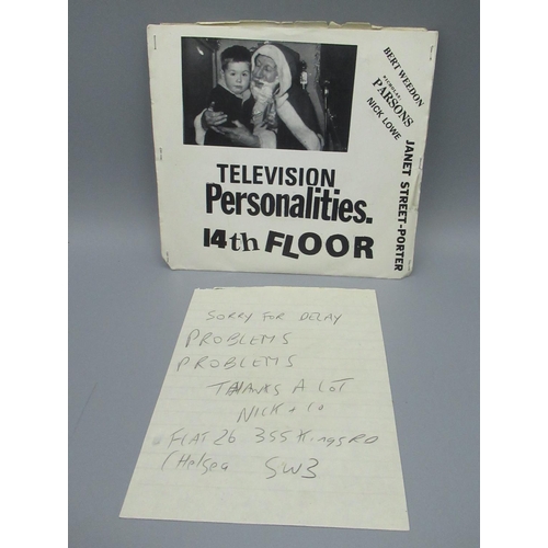 430 - Television Personalities - 14th Floor 'Santa Clause Sleeve' SRTS/CUS 77089, vinyl 7