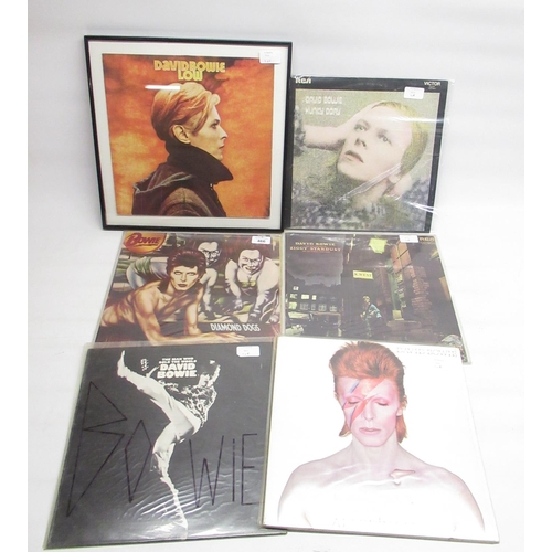 466 - David Bowie vinyl LPs - 'Diamon Dogs' APLI-0576, 'The Rise and Fall of Ziggy Stardust and the Spider... 