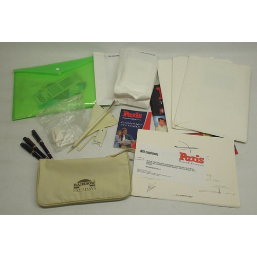 494 - Four Concorde certificates of Travel via Air France, 3 Concorde paper/envelope packs, 3 Air France b... 