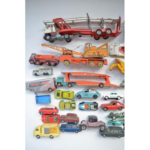 194 - Large collection of unboxed vintage diecast vehicle models, various scales Corgi, Matchbox, by Lesne... 