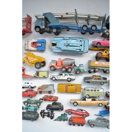 194 - Large collection of unboxed vintage diecast vehicle models, various scales Corgi, Matchbox, by Lesne... 