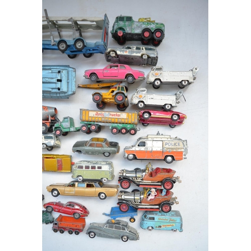 194 - Large collection of unboxed vintage diecast vehicle models, various scales Corgi, Matchbox, by Lesne... 