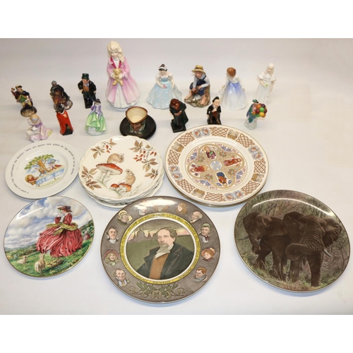 285 - Royal Doulton figures: Faith HN3082 limited edition 578/9500, Bridesmaid HN2874, Balloon Seller HN21... 