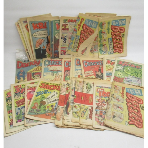 385 - Large collection of British comics inc. Dandy, Eagle, Whooper, Beezer, Krazy, etc. (qty.)