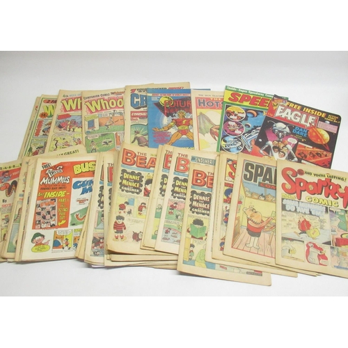 385 - Large collection of British comics inc. Dandy, Eagle, Whooper, Beezer, Krazy, etc. (qty.)