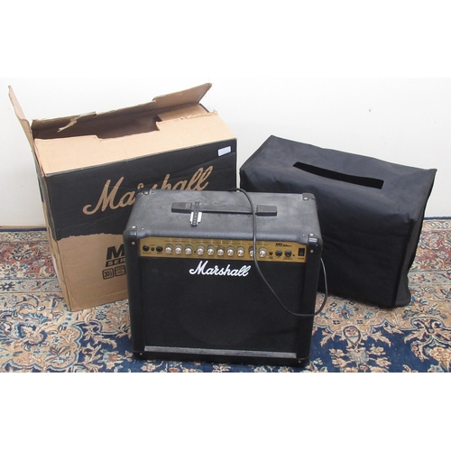 424A - Marshall MG30DFX amp, original owners manual, with amplifier protector with original cardboard shipp... 