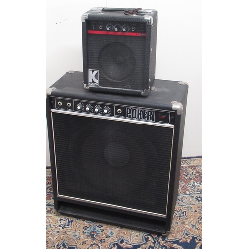 429 - Kustom KLA10 40 watt guitar amplifier and a Poker guitar amplifier (2)