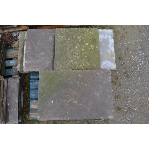 1317 - Five pallets of Indian flagstone slabs. 2 sizes, 85x56cm and 56x56cm