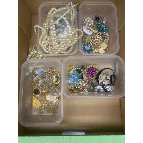 796A - Large collection of costume jewellery including faux pearls, yellow metal jewellery, beaded necklace... 