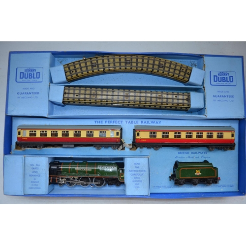 508 - Vintage boxed Hornby Dublo OO gauge EDP12 electric Passenger Train set with BR Duchess Of Montrose l... 