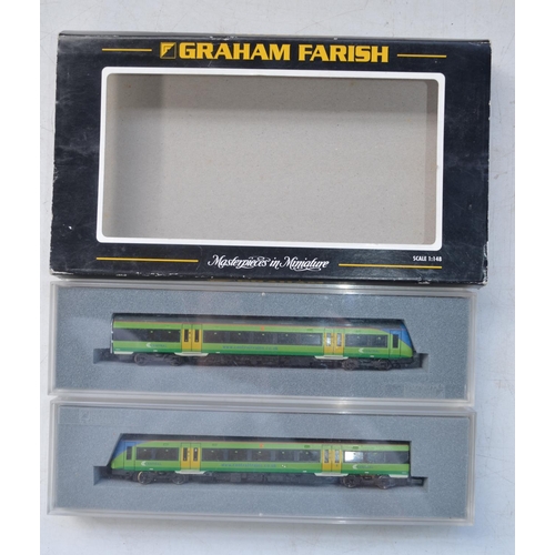 515 - Two boxed Graham Farish (By Bachmann) N gauge 2 car DMU electric train sets to include 371-425 Class... 