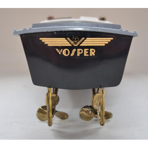 483 - Victory Industries boxed RAF Vosper electric powered Crash Tender plastic model with brass propeller... 