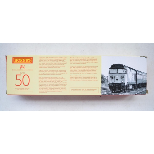 499 - Boxed Hornby OO gauge R2349 BR Class 50 C0-C0 diesel locomotive 50 035 