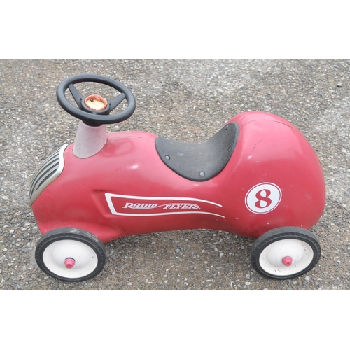 Radio Flyer pressed steel child s push along car