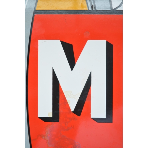 383 - Plate steel enamel advertising sign for Michelin, 59.9cm x 40.1cm.