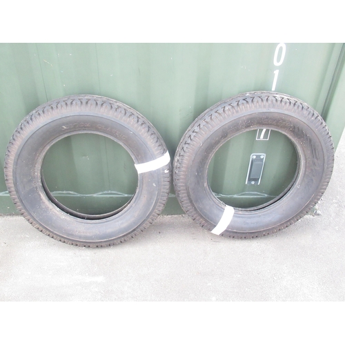 278 - Two Custom Classic 6.50-19 tyres