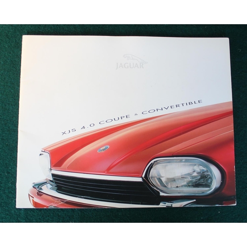 52 - Seven Jaguar & 1 Daimler brochures inc. XJS 4.0 Coupe & Convertible, etc. (8)