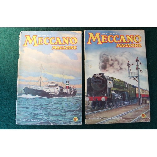 18 - Thirty four 1950's Meccano magazines