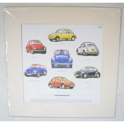 404 - Collection of Volkswagen Beetle ephemera incl. 4 photographic calendars, 3 modern steel plate signs ... 