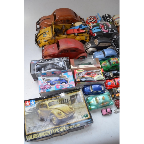 405 - Collection of Volkswagen Beetle and Campervan models, various manufacturers and scales to include 1/... 