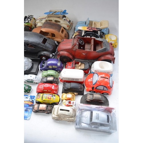 405 - Collection of Volkswagen Beetle and Campervan models, various manufacturers and scales to include 1/... 