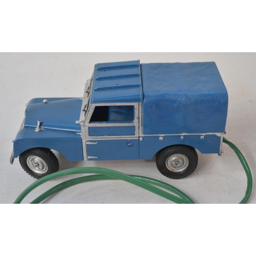 406 - Vintage boxed Marx RAC Radio Rescue battery operated remote control Land Rover model, in good overal... 