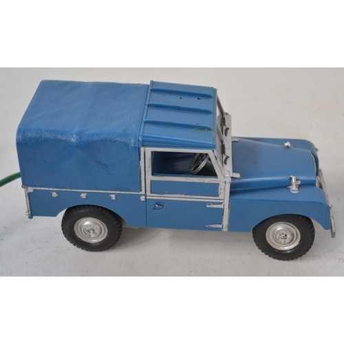 406 - Vintage boxed Marx RAC Radio Rescue battery operated remote control Land Rover model, in good overal... 