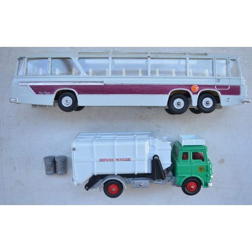 412 - Vintage boxed Dinky Supertoys 952 Vega Major Luxury Coach and 978 Refuse Wagon. Coach with original ... 