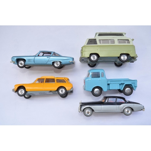 416 - 5x boxed vintage Corgi Toys diecast vehicle models to include 420 Ford Thames Airborne Caravan, 409 ... 