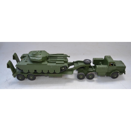 417 - Boxed vintage Dinky Toys 660 Tank Transporter and 651 Centurion Tank plus unboxed 670 Armoured Car a... 