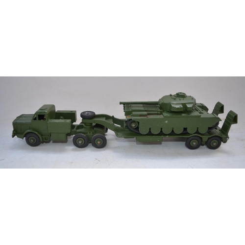 417 - Boxed vintage Dinky Toys 660 Tank Transporter and 651 Centurion Tank plus unboxed 670 Armoured Car a... 