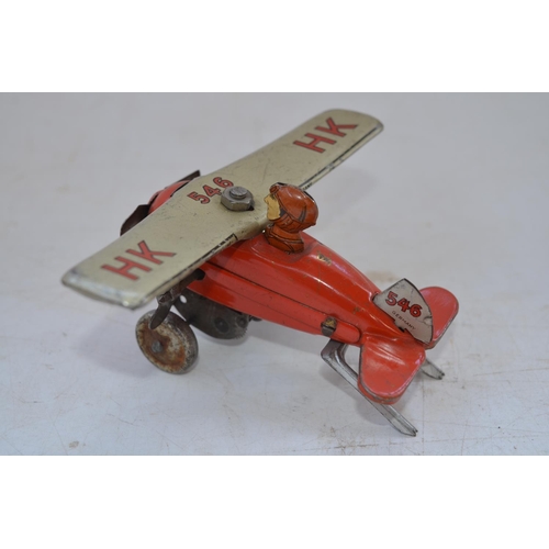 419 - Collection of vintage models and toys to include boxed  Crescent Toys Dexta Tractor, charming tinpla... 