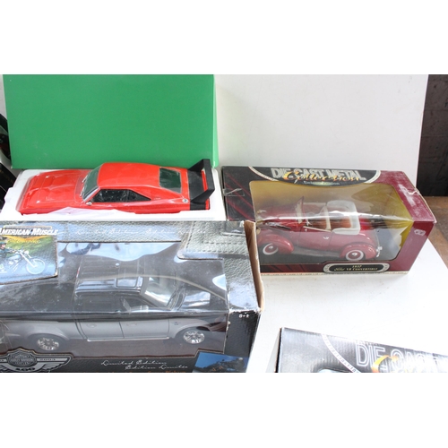 429 - 6x 1/18 scale diecast model vehicles incl. Motor Max, KK Scale, Road Signatue etc. All boxed.