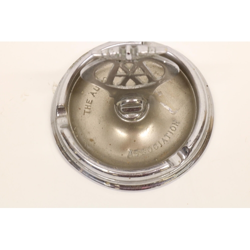 187 - AA chromed metal ashtray