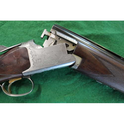 255 - 12 Bore Browning steel over-under shotgun, with ejectors, single trigger, barrel length 28