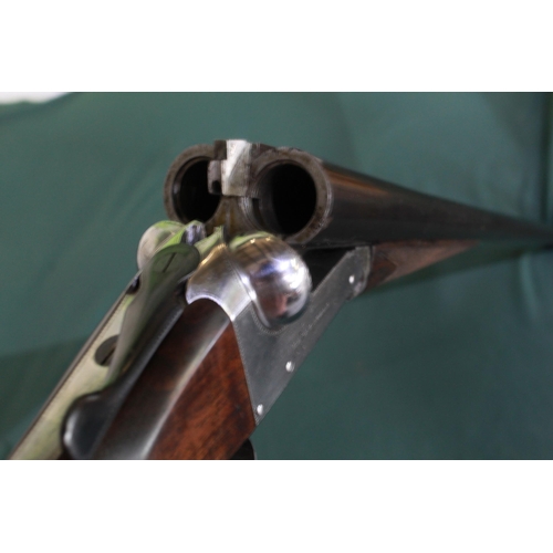 276 - 12B Henry Atkin side by side double trigger ejector shotgun with 28