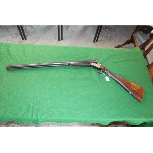 287 - 12 Bore Arthur Turner side by side shotgun, with ejector, barrel length 30