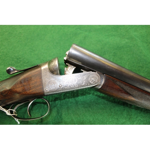 287 - 12 Bore Arthur Turner side by side shotgun, with ejector, barrel length 30