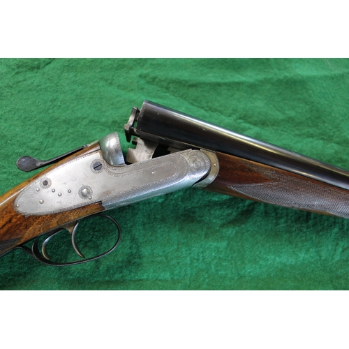 288 - 20 Bore R.Malentacchi side by side shotgun, with ejector, Serial no.030566, barrel length 28, length... 