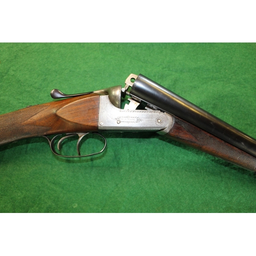 289 - 12 Bore W.R.Pape side by side shotgun, no ejector, Serial no. 13113, barrel length 30