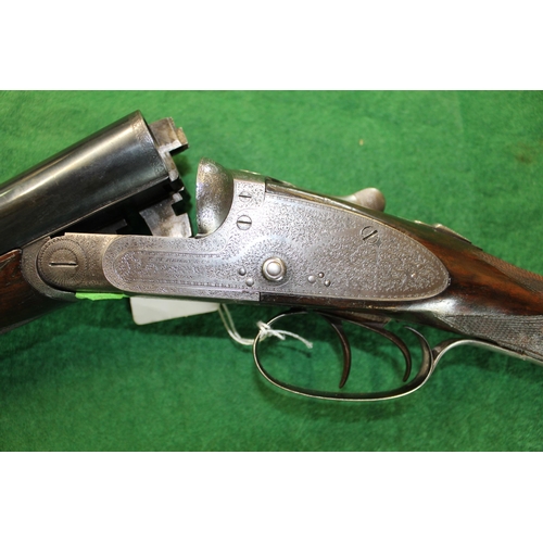 290 - 12 Bore E.M.Reilly & Co. side by side shotgun, with ejector, barrel length 30.5