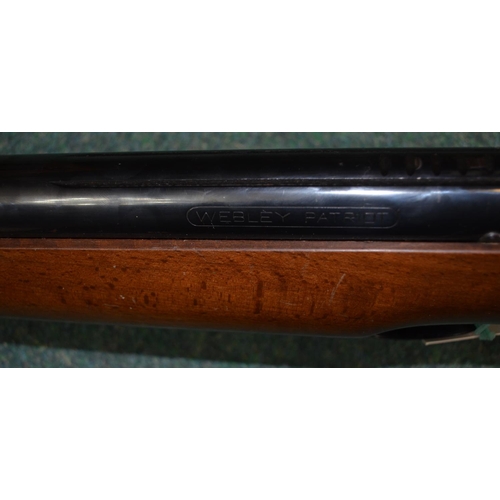 314 - Webley & Scott Patriot break barrel rifle (section one certificate required)