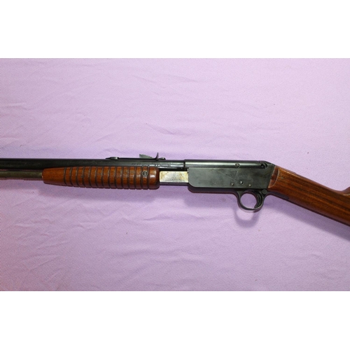 317 - BSA .22 pump action rifle with fixed fore sights and adjustable rear sights, serial no. 3839 (sectio... 