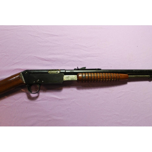 317 - BSA .22 pump action rifle with fixed fore sights and adjustable rear sights, serial no. 3839 (sectio... 