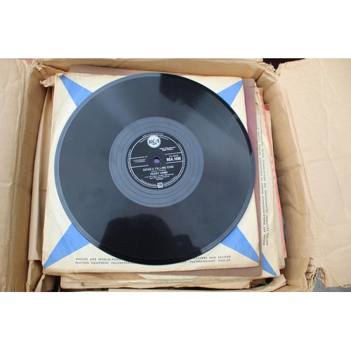 315 - HMW portable gramophone and collection of 78 records