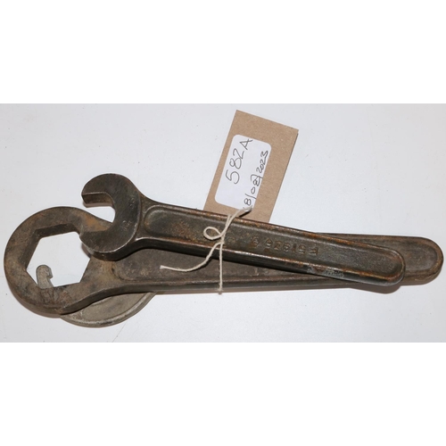 482A - Rolls-Royce open end spanner 1/2in a Rolls-Royce hub spanner and a Rolls-Royce hook spanner (3)