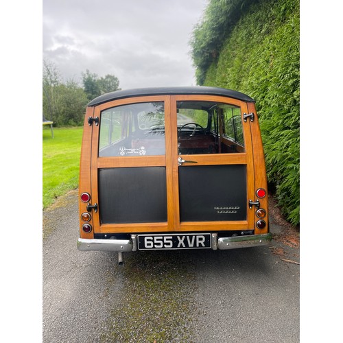 3 - Black Morris Minor Traveler 948cc Manufactured and Registered in 1959 2 owners from new milage 53158... 